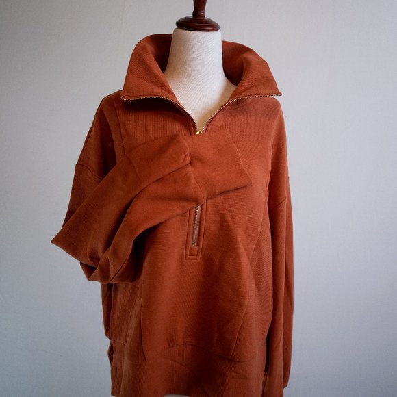 anrabess Tops - Quarter Zip Sweater